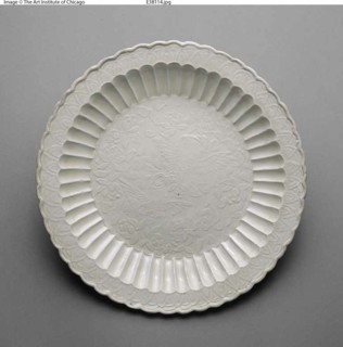Foliated Dish with Mandarin Ducks, Jin dynasty (1115-1234).