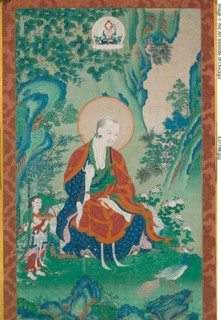 Painted Banner (Thangka) of Vajriputra, One of the Sixteen Great Arhats, late 17th/early 18th century.