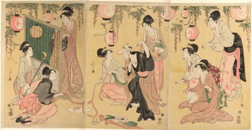 A Parody of Yuranosuke in the Pleasure Quarters (Mitate Yuranosuke yukyo), late 18th-early 19th century.