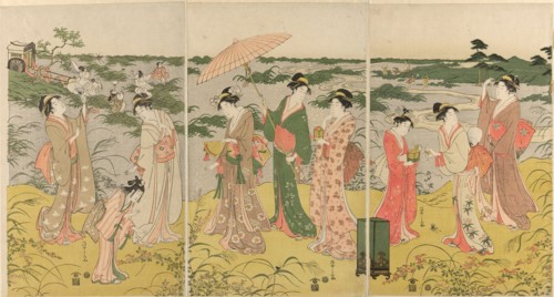 Parody of courtly insect hunt, c. 1791/92.