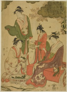 Women Viewing Cherry Blossoms, c. 1793.