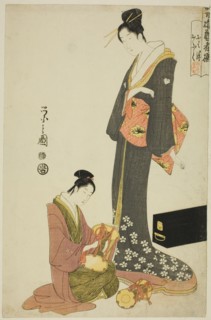 Ohana and Ofuku, from the series "A Selection of Entertainers from the Pleasure Quarters (Seiro geisha sen)", c. 1794/95.
