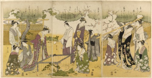 Parody of the Well Curb Story from the Tales of Ise, c. 1789/1801.