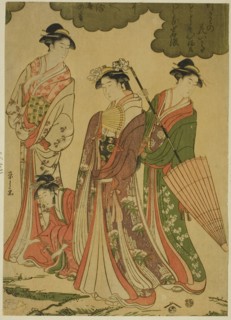 Women Viewing Cherry Blossoms, c. 1793.