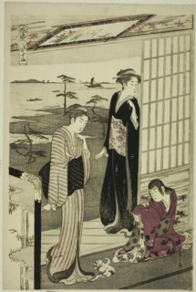 Suma, from the series "A Fashionable Parody of the Tale of Genji (Furyu yatsushi Genji)", c. 1789/94.