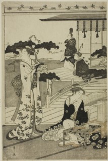 Suma, from the series "A Fashionable Parody of the Tale of Genji (Furyu yatsushi Genji)", c. 1789/94.