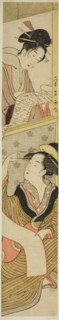 Two Beauties Reading a Letter, c. 1780/1800.