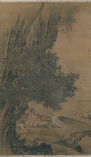 Landscape with Daoist Immortals Playing Weiqi, Ming dynasty (1368-1644), 15th century.
