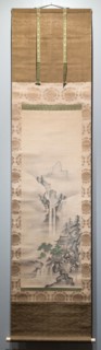 Landscape with Waterfall, Edo period, late 17th-early 18th century.