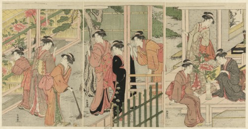 Women Admiring Peonies, c. 1789/1801.