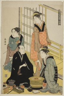 Snow, from the series "Snow, Moon, and Flowers of the Floating World (Ukiyo setsugekka)", c. 1784/85.