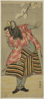The Actor Ichikawa Danjuro V as Hei Shinno Masakado in the Play Hana no O-Edo Masakado Matsuri, Performed at the Ichimura Theater in the Eleventh Month, 1789, c. 1789.