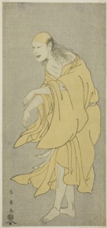 The Actor Onoe Matsusuke I as the Ghost of Ki no Natora in the Play Kiku no En Mukashi no Miyako, Performed at the Nakamura Theater in the Eighth Month, 1791, c. 1791.