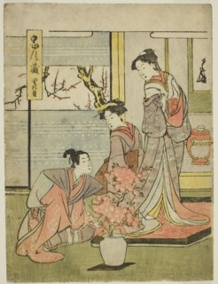 Act Four: Enya Hangan's Castle from the play Chushingura (Treasury of the Forty-seven Loyal Retainers), c. 1795.