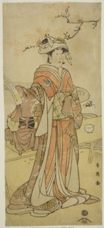 The Actor Segawa Kikunojo III as the Female Fox-Fairy Otatsu-gitsune Disguised as Shizuka Gozen in the Play Kogane Saku Date no Okida, Performed at the Ichimura Theater in the Eleventh Month, 1792, c....