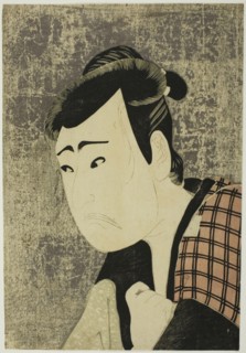 Bust Portrait of the Actor Ichikawa Yaozo III as Tanabe Bunzo in the play Hana-ayame Bunroku Soga (Blooming Iris: Soga Vendetta of the Bunroku Era), Performed at the Miyako Theater from the Fifth Day ...