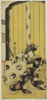 The Actor Segawa Kikunojo III as Lady Tomoe (Tomoe Gozen) in the Play Onna Musha Kiku no Sen'yoki, Performed at the Morita Theater in the Eleventh Month, 1786, c. 1786.
