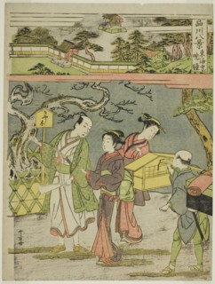 Tokaiji no Bansho, from the series "Shinagawa Hakkei (Eight Views of Shinagawa)", Japan, c. 1771.
