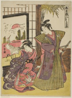 Act Two: The House of Kakogawa Honzo from the play Chushingura (Treasury of Loyal Retainers), Japan, c. 1779/80.