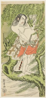 The Actor Nakamura Sukegoro II in the role of a chivalrous commoner (otokodate), Japan, c. 1768/70.