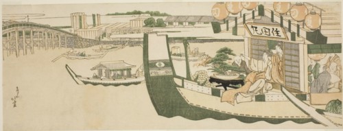 Boating parties on the Sumida River, Japan, c. 1808/12.