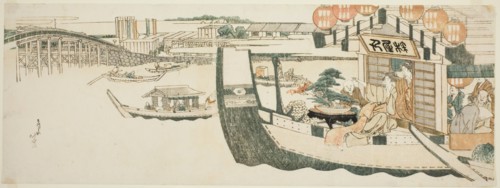 Boating parties on the Sumida River, Japan, c. 1808/12.