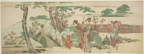 Women and children out for a picnic, Japan, n.d.