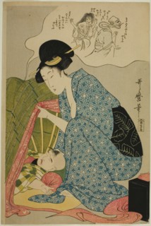 Child's nightmare of ghosts, Japan, c. 1800/01.