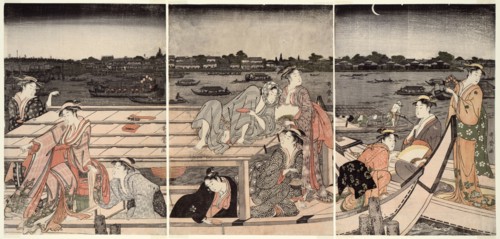 Pleasure-Boating on the Sumida River, Japan, 1788/90.