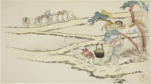 Taking Food to Rice Planters, Japan, late 18th/early 19th century.