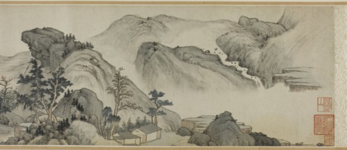 Recluse Dwellings in the Autumn Mountains, China, Ming dynasty (1368-1644), 1621.