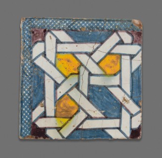 Square Tile, Morocco, Late 19th century.