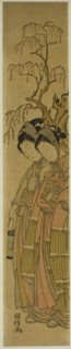 Couple Walking under Willow Tree, Japan, c. 1770/75.