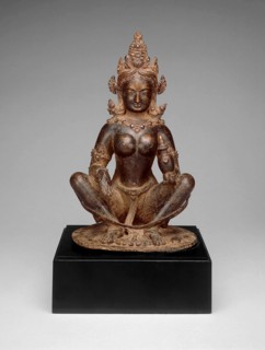 Mother-Goddess Brahmani Seated in Yogic Posture Holding Water Pot, 13th century.