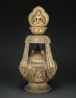 Vase of Longevity (Kalasha) with Buddha Amitabha, 17th century.