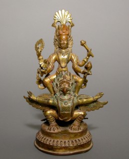 God Vishnu Astride His Mount, Garuda, 17th/18th century.