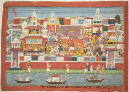 Krishna's Marriage to Kalinda, from a copy of the Bhagavat Purana, c. 1775.
