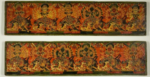 Pair of Manuscript Covers from the Glorification of the Great Goddess (Devimahatmya), 18th century.