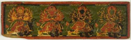 Manuscript Cover from the Glorification of the Great Goddess (Devimahatmya), 18th century.