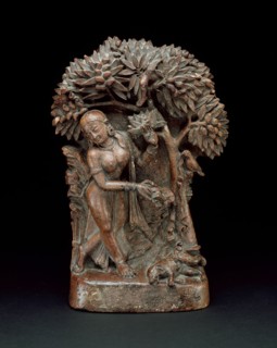 Mahasiddha Manibhadra Under a Mango Tree with an Evicerated Dog, 13th/14th century.