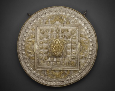 Tiered Offering Mandala of the Goddess of Wealth (Vasudhara), 19th century.