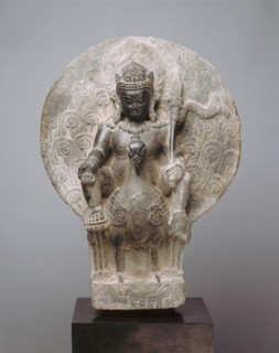 Kumara, the Youthful God of War on his Peacock Mount, 8th/9th century.