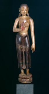 Goddess Tara with Hand in Gesture of Reassurance (Abhayamudra), 15th century.