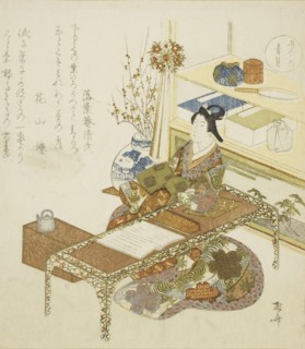 Blue Shell (Aogai), from the series "Five Colors (Goshiki no uchi)", c. 1820.
