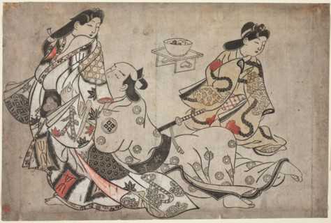 The insistent lover, from an untitled series of erotic prints, c. 1684/98.