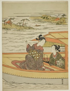 Two Beauties in a Boat, c. 1768.