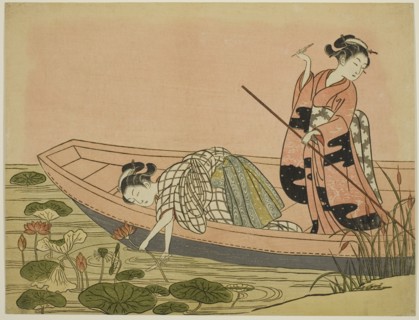 Gathering Lotus Flowers, c. 1765.