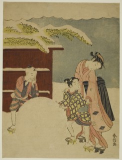 Making a Giant Snowball, c. 1767.