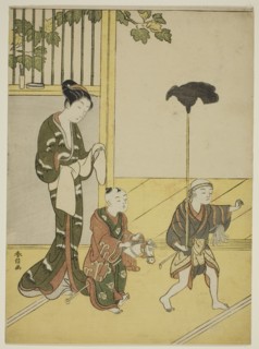Playing Daimyo's Procession, c. 1768/69.
