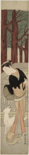 Beauty and a White Dog at a Shrine, c. 1769.